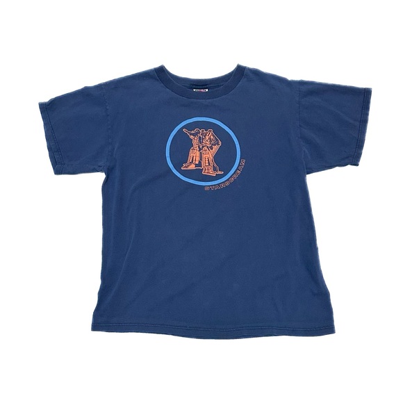 90s Y2K Hot Topic Transformers Starscream Navy Graphic Tee 80s Throwback Retro - Picture 1 of 8